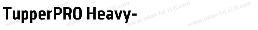 TupperPRO Heavy字体转换